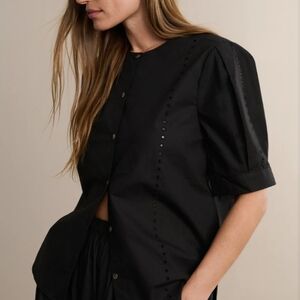 Jenni Kayne Black Harper Blouse